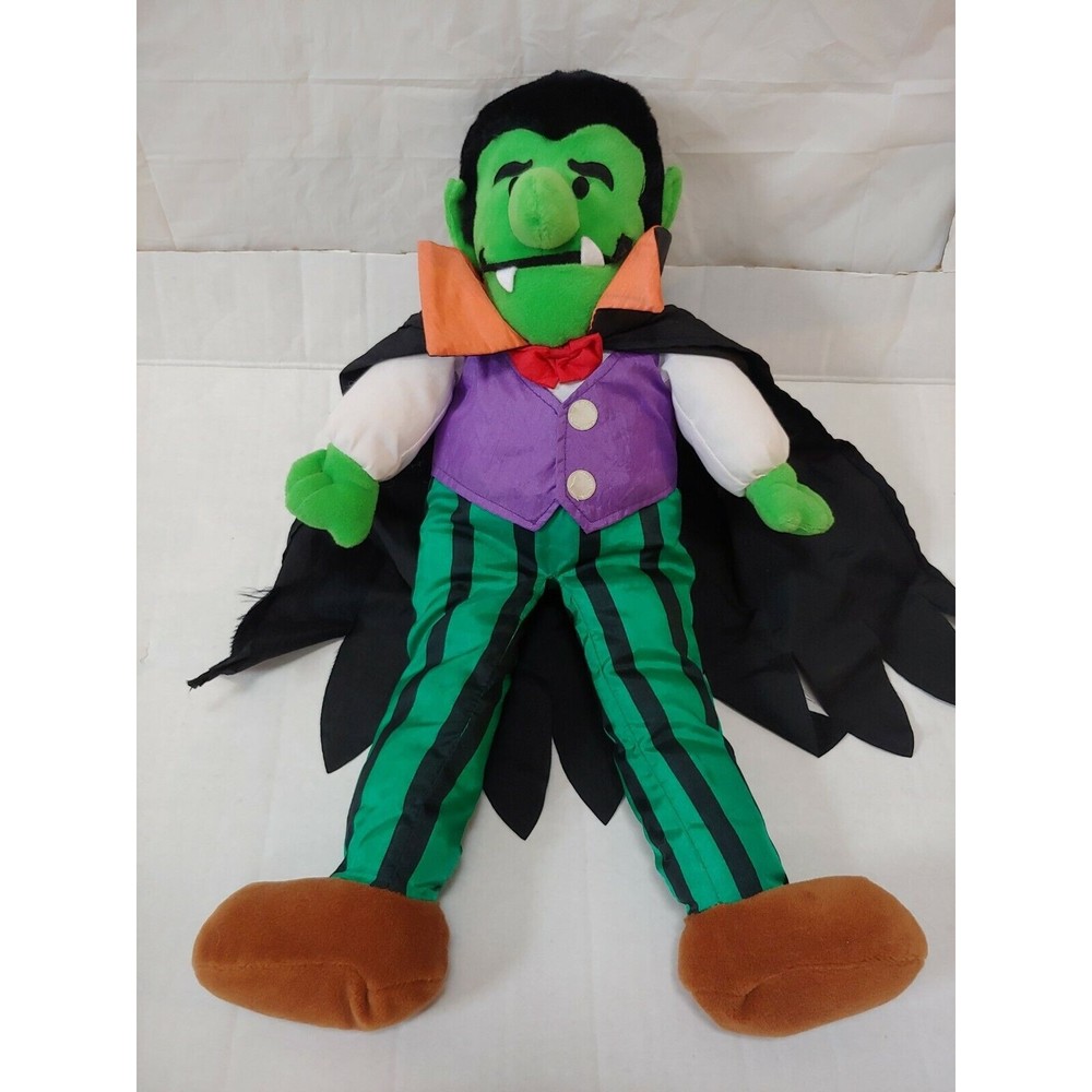 Vtg 1997 Gibson Greetings Puffy Vampire Halloween Plush Toy Decoration Dracula